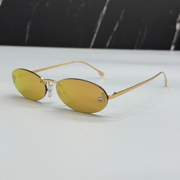NEW FENDI FE4075US 30L GOLD SUNGLASSES WOMEN FENDI main image 11
